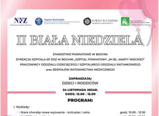 24 listopada II Biała Niedziela dla dzieci i rodziców w bocheńskim Szpitalu