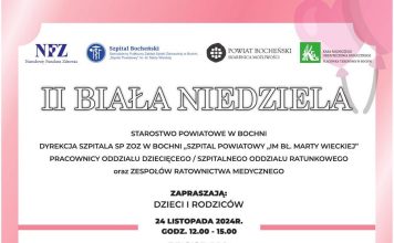 24 listopada II Biała Niedziela dla dzieci i rodziców w bocheńskim Szpitalu