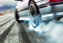 2500 zł mandatu za driftowanie na rondzie