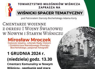 W niedzielę Wiśnicki Spacer Tematyczny. O cmentarzach wojennych opowie Mirosław Mroczek