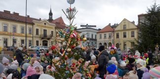 Bocheński Rynek w świątecznej odsłonie. Przedszkolaki przystroiły 20 choinek – ZDJĘCIA