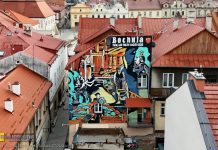 Bochnia. Nowy mural na kamienicy przy Rynku