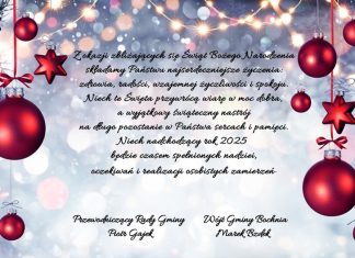 Życzenia dla Czytelników od władz Gminy Bochnia