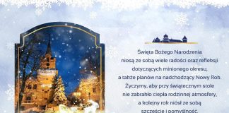 Życzenia dla Czytelników od władz Miasta i Gminy Nowy Wiśnicz