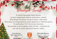 Życzenia dla Czytelników od władz Gminy Rzezawa