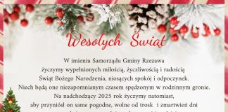 Życzenia dla Czytelników od władz Gminy Rzezawa