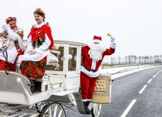 Obwodnica Szczurowej otwarta dla kierowców. Pierwszy przejechał nią… Święty Mikołaj – ZDJĘCIA