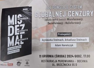 Bochnia. Spotkanie nt. „Jak powstaje system globalnej cenzury”