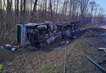 Poważny wypadek na DK75 w Okocimiu – uszkodzonych 10 pojazdów, jedna osoba w szpitalu