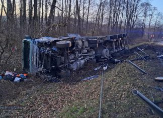 Poważny wypadek na DK75 w Okocimiu – uszkodzonych 10 pojazdów, jedna osoba w szpitalu