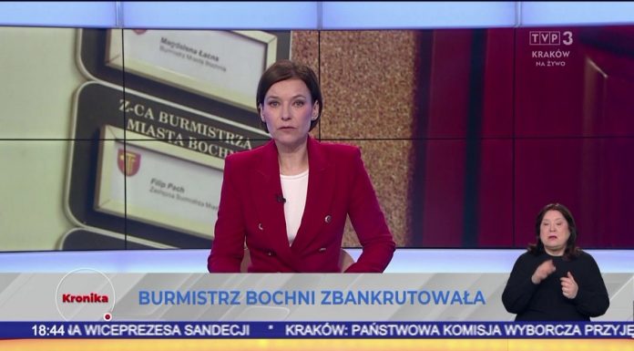 TVP Kraków: „Burmistrz Bochni zbankrutowała”