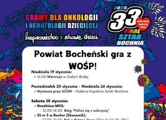 Bochnia. Za tydzień 33. Finał Wielkiej Orkiestry Świątecznej Pomocy – PROGRAM
