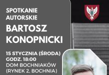 Dom Bochniaków. Spotkanie autorskie z poetą Bartoszem Konopnickim