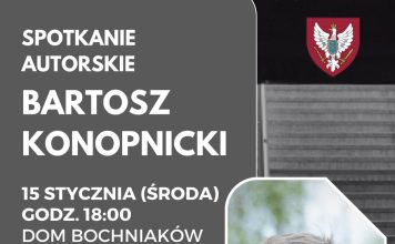 Dom Bochniaków. Spotkanie autorskie z poetą Bartoszem Konopnickim