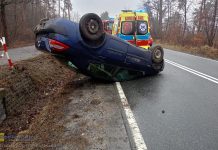 Pięć osób rannych w wypadku na drodze wojewódzkiej nr 768 w miejscowości Rudy-Rysie