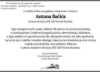 ▪ Kondolencje od władz Powiatu Bocheńskiego