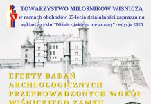 Efekty badań archeologicznych wokół Zamku w Wiśniczu – zapowiedź wykładu