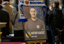 Bochnia. Zawodnicy i kibice BSF pożegnali śp. Antuna Bačicia – WIDEO