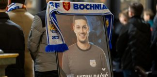 Bochnia. Zawodnicy i kibice BSF pożegnali śp. Antuna Bačicia – WIDEO
