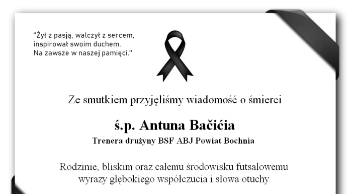 ▪ Kondolencje od władz Miasta Bochnia