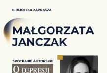 Biblioteka w Bochni. We wtorek spotkanie autorskie z Małgorzatą Janczak