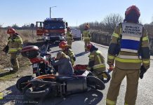 Kolizja jednośladów na ul. Krzyżanowickiej w Bochni