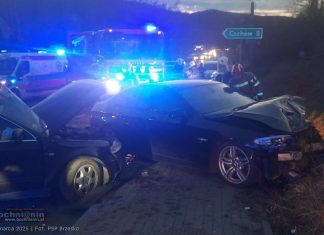 Poważny wypadek w Tymowej – dwie osoby trafiły do szpitala, jedna w stanie krytycznym