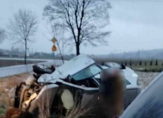 Wypadek drogowy w Rdzawie – w zdarzeniu uczestniczył wójt gminy Trzciana