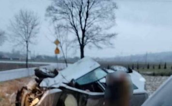 Wypadek drogowy w Rdzawie – w zdarzeniu uczestniczył wójt gminy Trzciana