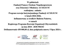 Zajęcia terapeutyczne w Fundacji AUXILIUM