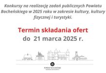 Powiat Bocheński. 192 tys. zł na kulturę, sport i turystykę