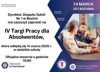 IV Targi Pracy w bocheńskim „Mechaniku”. Zaproszenie dla uczniów i absolwentów
