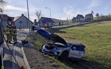 Kolizja dwóch aut w Rozdzielu. Na szczęście nikt nie ucierpiał