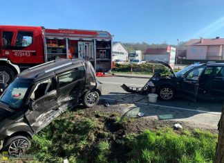 Wypadek w Uszwi, droga DK75 całkowicie zablokowana