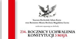 Bochnia. Obchody 234. rocznicy uchwalenia Konstytucji 3 Maja – PROGRAM