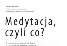 Bochnia. Czwartkowe Spotkanie Muzealne: „Medytacja, czyli co?”