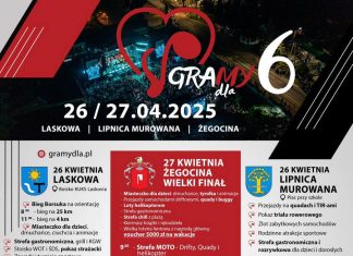Lipnica, Laskowa, Żegocina: „Gramy dla 6” już w najbliższy weekend!