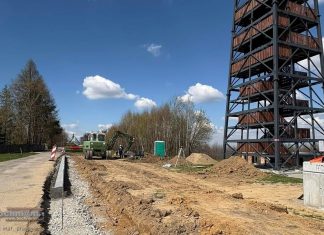 Jadowniki. Przy wieży na Bocheńcu powstaje parking – ZDJĘCIA