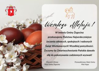 Życzenia od władz Gminy Żegocina