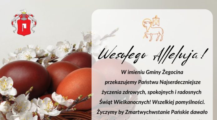 Życzenia od władz Gminy Żegocina