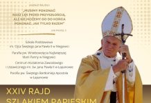 W sobotę XXIV Rajd Szlakiem Papieskim z Łapanowa do Niegowici