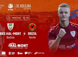 Majówkowy mecz na stadionie w Bochni. BKS HAL-MONT zmierzy się z Orłem Ryczów