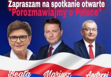 W piątek spotkanie z Beatą Szydło i Mariuszem Błaszczakiem w Dębnie