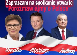 W piątek spotkanie z Beatą Szydło i Mariuszem Błaszczakiem w Dębnie