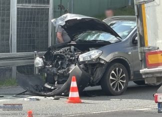 Wypadek na obwodnicy Bochni – droga DK94 zablokowana