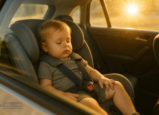 Brzesko. 1,5-roczne dziecko uwięzione w samochodzie – konieczna była interwencja służb ratunkowych