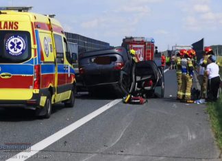 🔴 Wypadek na A4. Zderzenie osobówki z kamperem – autostrada w kierunku Rzeszowa zablokowana