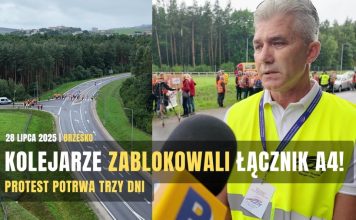 Blokowanie łącznika A4 w Brzesku także dziś i w środę – WIDEO