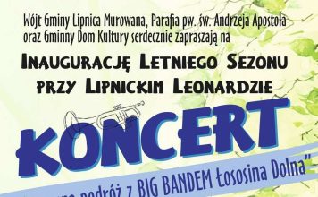 W niedzielę Koncert przy lipnickim Leonardzie z Big Bandem Łososina Dolna