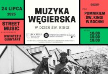 Muzyka węgierska na Dzień Świętej Kingi. W czwartek trzy koncerty w Bochni